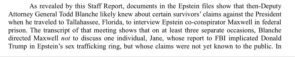 SeanCasten's tweet photo. Blanche directed Maxwell not to discuss certain Jane Does.  Worth asking why. https://t.co/FZgEOQNjRK