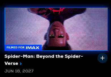 lowlifethoosie's tweet photo. SPIDER-VERSE IS ON THE IMAX WEBSITE https://t.co/XCFpSj38iF