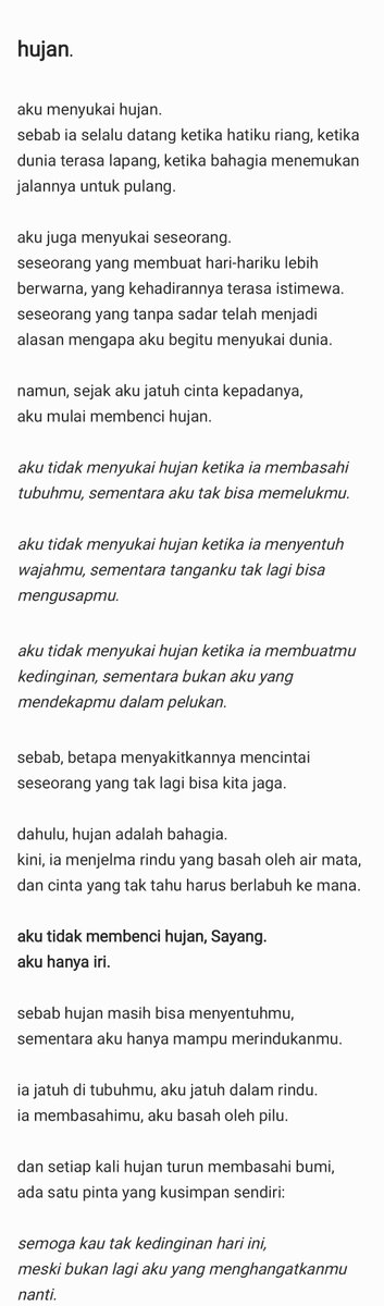 KononBONNIE's tweet photo. ┈ Hujan. https://t.co/TJmT80z4ex