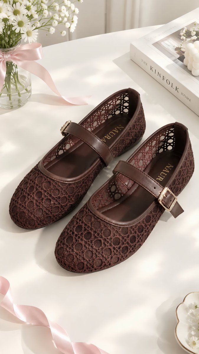 20utty02's tweet photo. HELP 😭🩰 flatshoes secantik ini bikin outfit auto manis!! Model lace + strap buckle-nya gemes banget, cocok buat daily outfit sampai ngedate 🤎

cek link di bawah yaa ♡ https://t.co/61uXc4eqZo