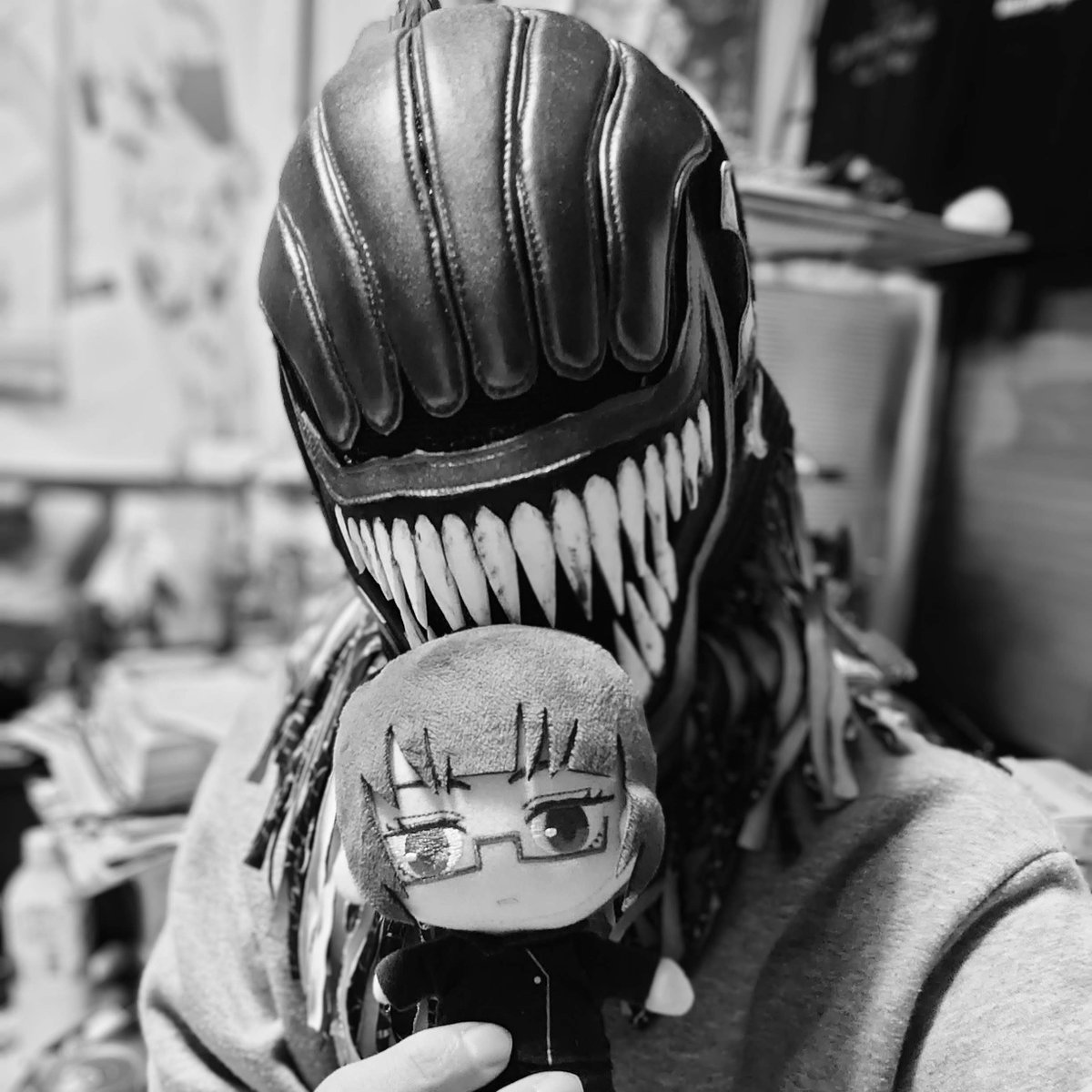 ken105BUSHI10's tweet photo. 今日からハロウィン🎃💀モード🔥💚
#呪術廻戦 #リカちゃん #禪院真希 #丸武商店 #BUSHI https://t.co/DmWMUawOVj