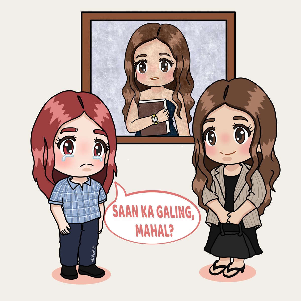 michibi_OT8's tweet photo. Maraiah x Mahakali
"Am I really that pretty?"
"Saan ka galing, Mahal?"

My fave scene! Hays, sobrang worth it nya talagang basahin! #that au https://t.co/5HWM9Y2KdN