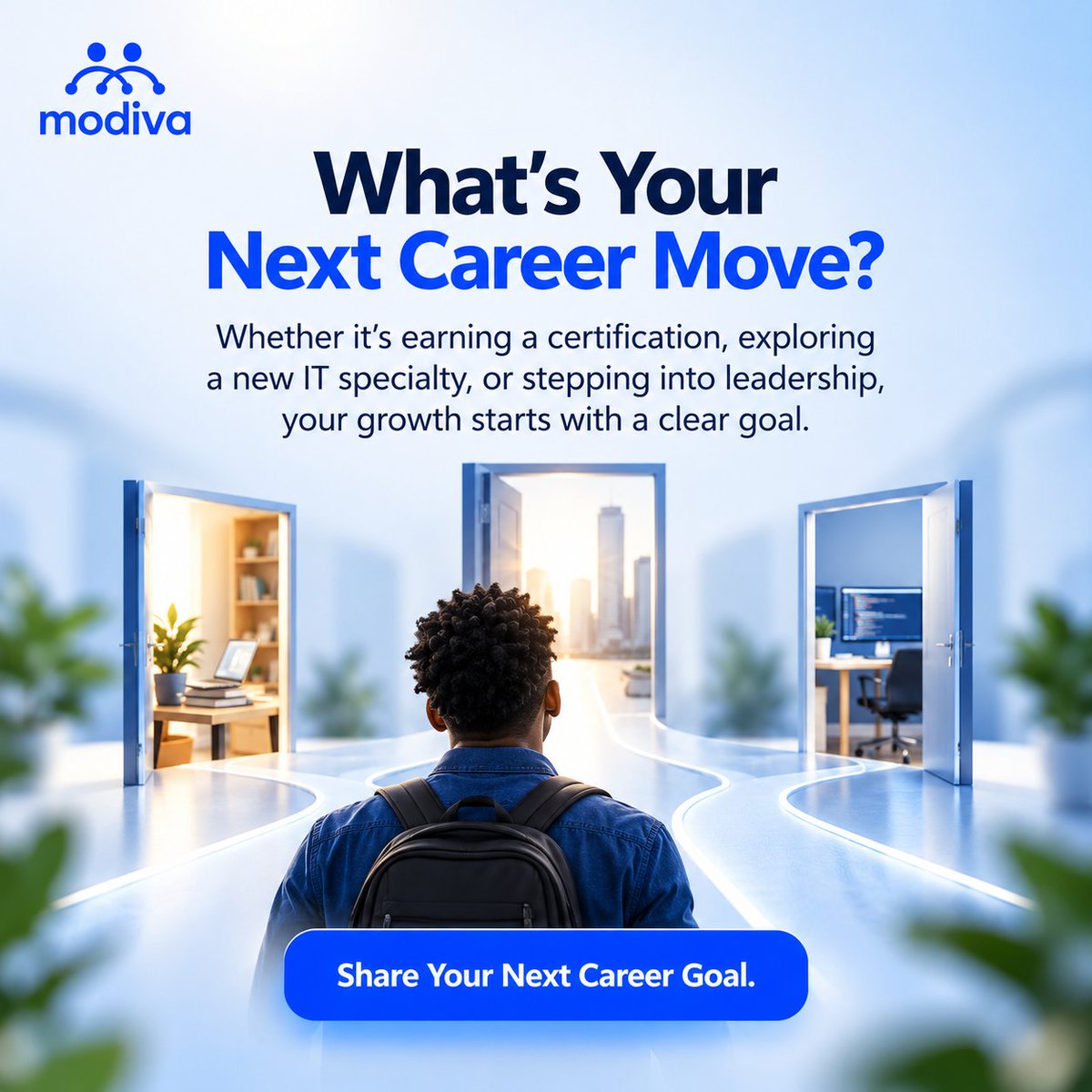 ModivaCommunity's tweet photo. Experience matters, but staying relevant means keeping your skills current.
With #Modiva, IT professionals can continue learning, explore emerging technologies and prepare for what’s next.
Take charge of your growth
Explore: https://t.co/VIvcMmz6fG
#Upskilling #ITProfessionals https://t.co/ZxAkLYca3x