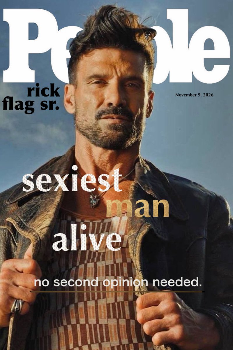 DCUCrave's tweet photo. Rick Flag Sr. has been named People Magazine’s Sexiest Man Alive for 2026… https://t.co/lJ7TU8GYHM