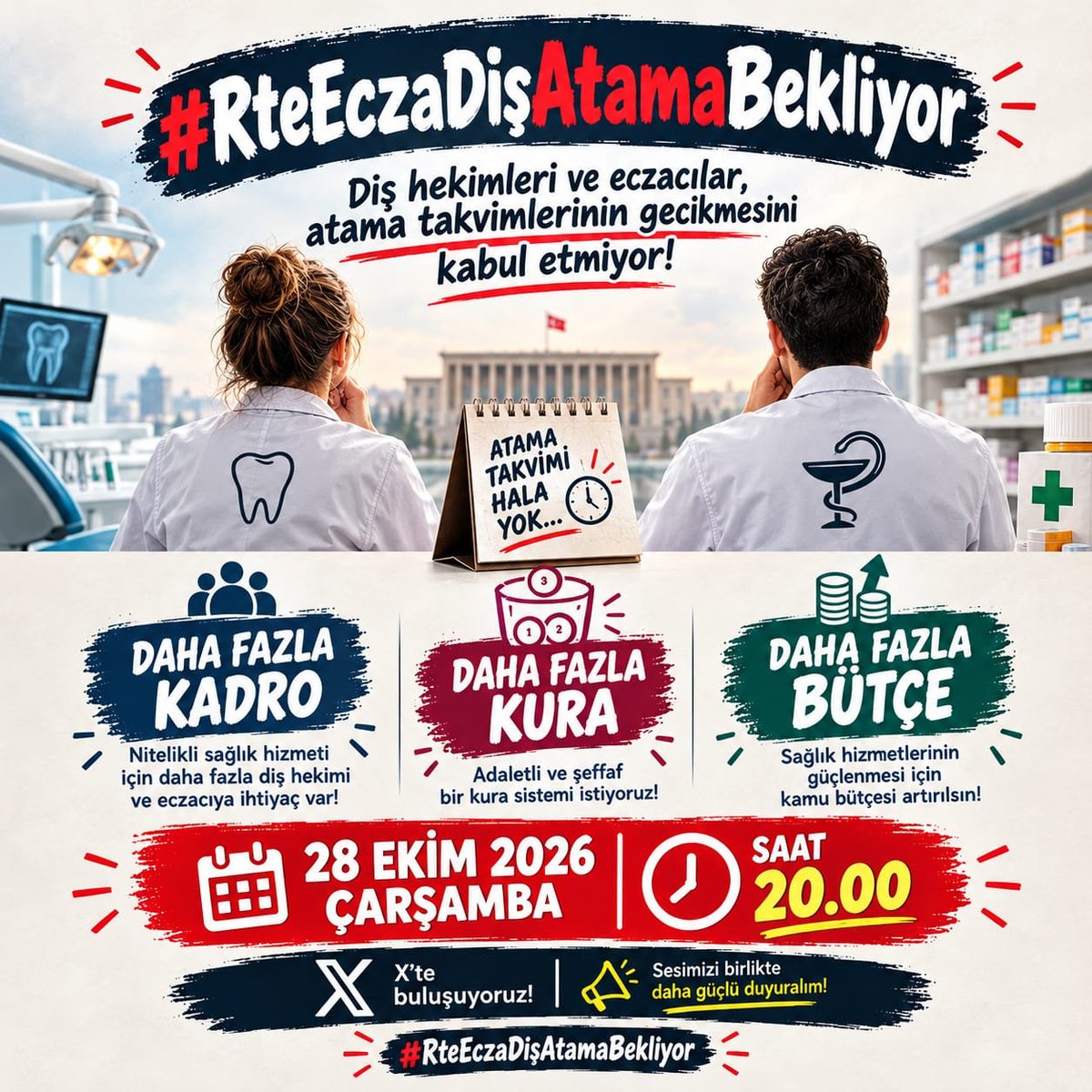 atanandt's tweet photo. Yarınki tag etkinliğinde gündeme girelim sevgili meslektaşlarım,eczacı arkadaşlarım. Hepimiz sesimizi çıkarmalıyız. Çünkü bizim bizden başka kimsemiz yok yakın zamanda tecrübe etmiş olduk bunu. Bu yüzden herkesin tag etkinliğine katılması çok önemli. Yarın 20.00'de görüşürüz.. https://t.co/3i1dgZoG6f