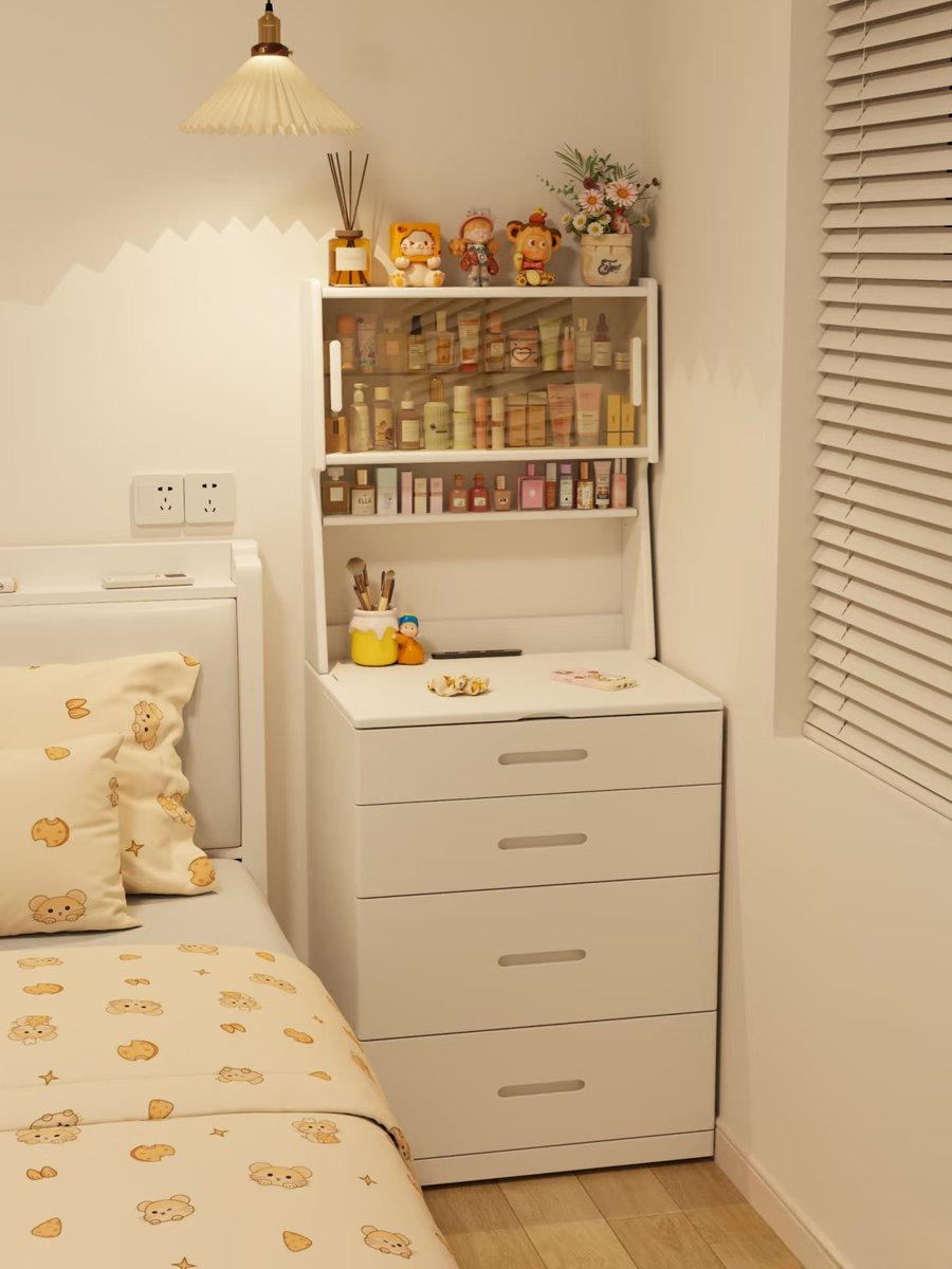 haivcy's tweet photo. CAKEP DAN AESTHETIC BANGET... MEJA RIAS MULTIFUNGSI YANG PAS BUAT KAMAR SEMPIT https://t.co/eIPJVGbX15