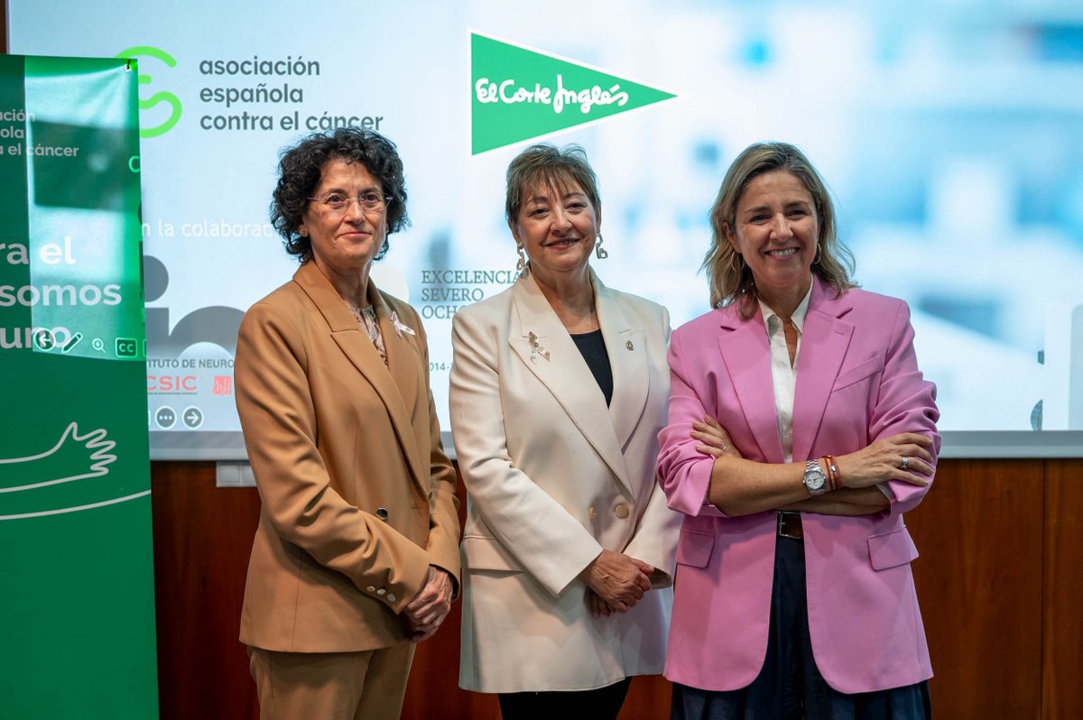 NeuroAlc's tweet photo. Ayer recibimos a representantes de @elcorteingles y la @ContraCancerEs para conocer la investigación que desarrolla el equipo de @NietoAngela , con el apoyo de una financiación de 400.000 € durante cuatro años.
Así fue la visita 👇
https://t.co/zRcdRcyQrw https://t.co/6FqemH5yBf