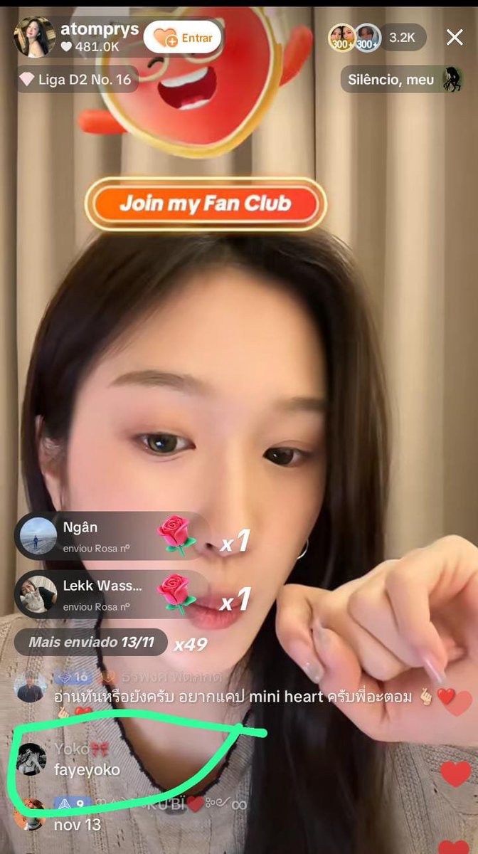 PEQUEM7owd's tweet photo. O que vocês fãs de #FayeYoko tem na cabeça?
Ate na live da Atom ,ficam perseguindo ela.
#FayeAtom #FayePeraya #AtomPrys #ThaiGL #GL #BrokenOfLove #FabelEntertainment #LoveInTheFastLane
#FAYEMILY #AESTINY https://t.co/uj2GScCLEw