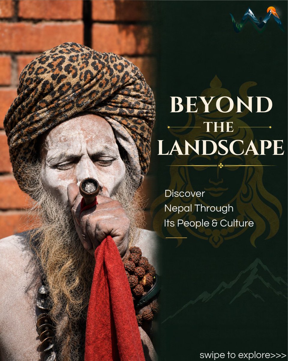Wildwalknepal's tweet photo. Beyond the landscape lies the real Nepal.

The people.  
The stories.  
The quiet traditions that still breathe.

From sadhus to weavers, festivals to dal bhat — this is the Nepal we walk with.

WildWalk Nepal  
https://t.co/kUk3erCUel

#Nepal #BeyondTheLandscape https://t.co/5DpBowZzqx