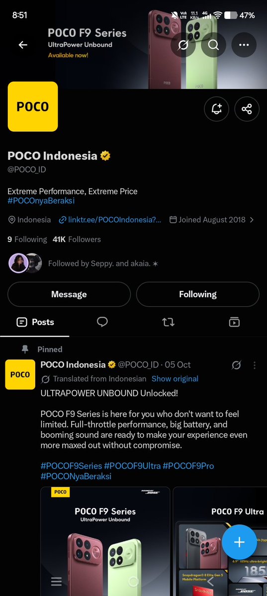 Oliveerse's tweet photo. @POCO_ID POCO F9 SERIES ULTRAPOWER UNBOUND
#POCOGiveawayX https://t.co/EDloPBBWaq