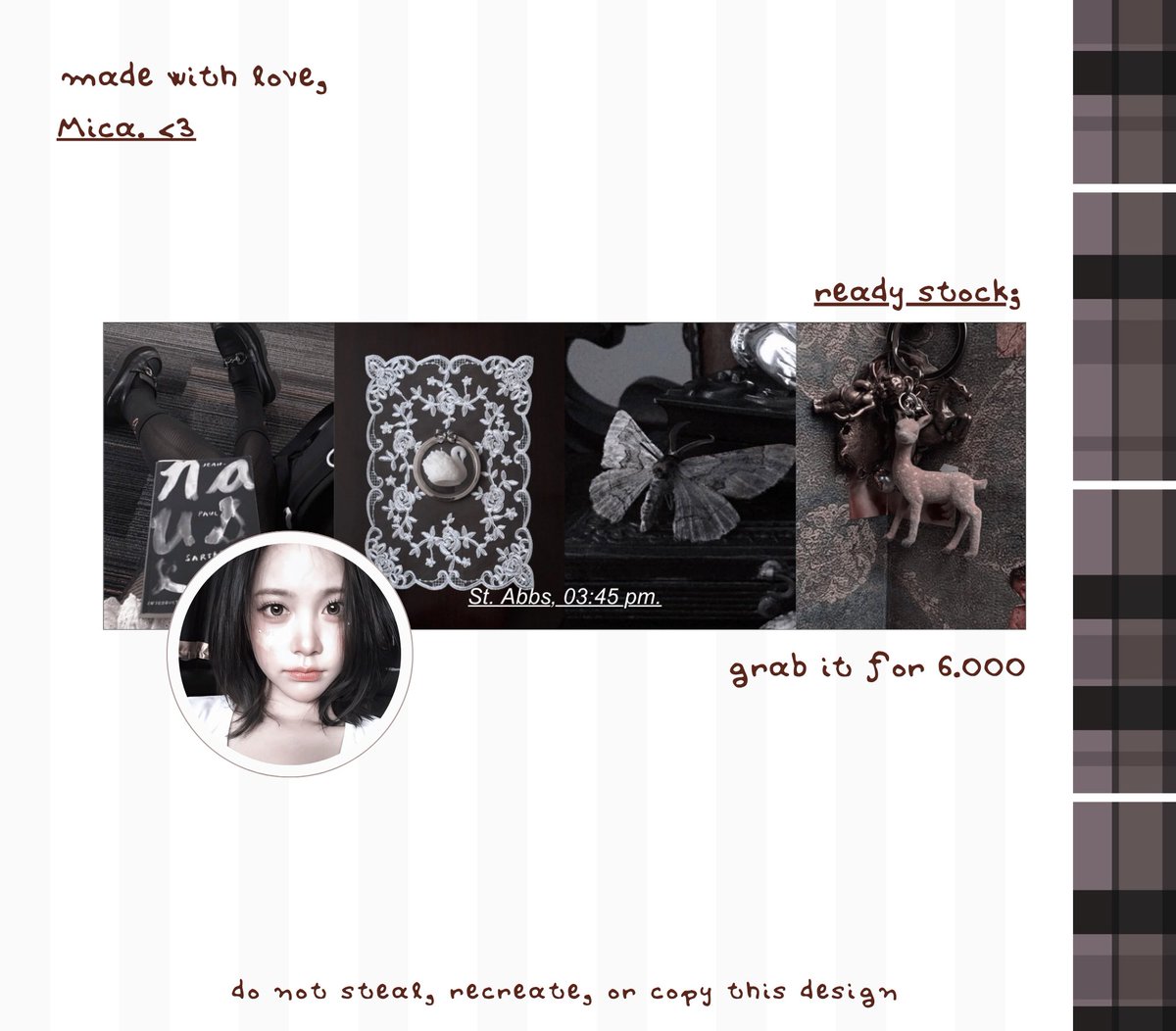 seraphicque's tweet photo. [ 🕯️ ] all interactions are appreciated . . . 

lit the night candle, here comes carmen,
ana,  inde   layout   to   taken  home  and 
loved.  ♡  send  me  a  DM  or  telegram, lovers.  🪷

t. #bealanja https://t.co/Rrf4EVtzTm