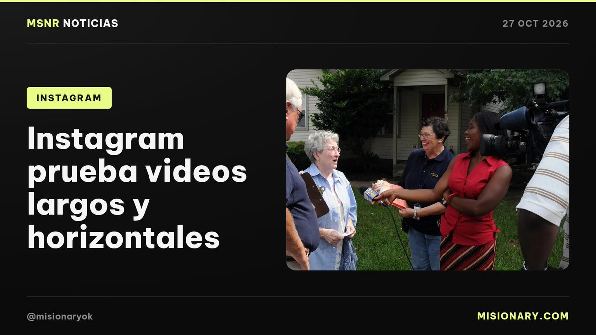 misionaryok's tweet photo. instagram prueba videos horizontales de hasta 90 minutos, con hasta 8 reels enlazados. por ahora solo en eeuu y brasil.

la idea ya sirve hoy: grabás una entrevista o un recorrido del local y la cortás en varios clips.

¿alguien va a mirar 90 minutos en instagram? https://t.co/NsNAvBn8Lj