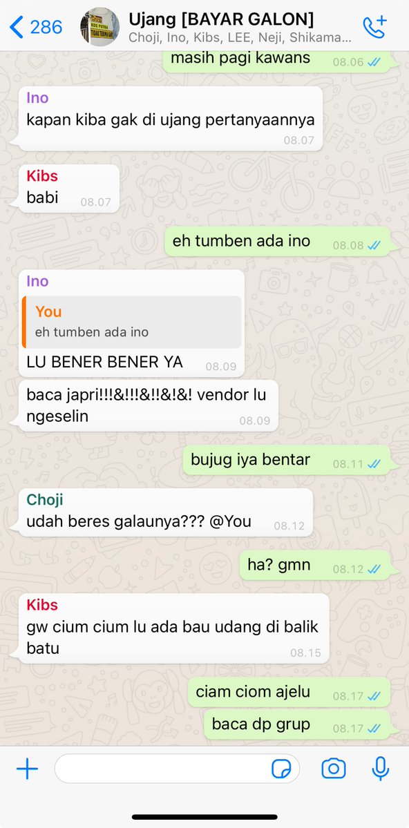 raisingvirginia's tweet photo. (16) grup ujang (nama rumah kontrakan geng retrieval) (coba zoom in dp grup) https://t.co/mbqMNcR36p