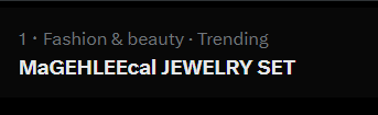 gehleetrends's tweet photo. Congratulations, lovies! We are trending at #1. 

MaGEHLEEcal JEWELRY SET https://t.co/PH6cuSOdqs