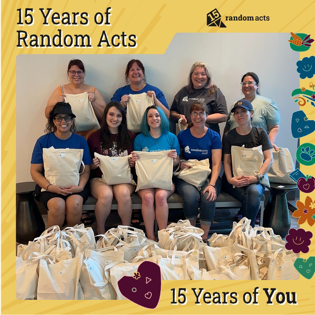 RandomActsOrg's tweet photo. RA staff in 2024 put together Climate Kits for SAFE, a local organization in Austin who distributed them to those in need. The kits included climate safety items like a sun hat, sunscreen, cooling towels, and a bottle of water. 
#15YearsOfRandomActs #RandomActs #15Years #Kindness https://t.co/Lp5oj3BOtR