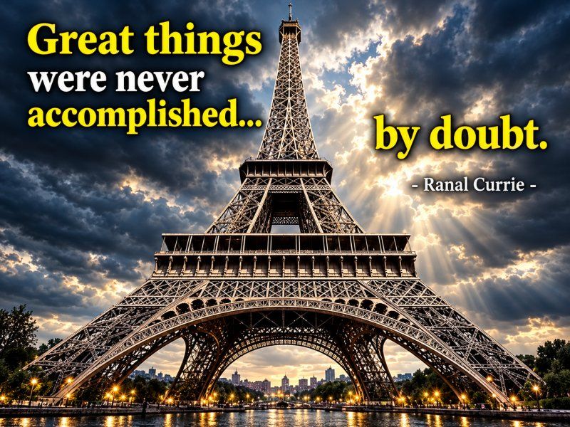 Ranal55's tweet photo. Great things were never accomplished by doubt.
#quote #quotesmith55 #achievement #doubt #belief #TuesdayTreasure https://t.co/vN8RVks25H