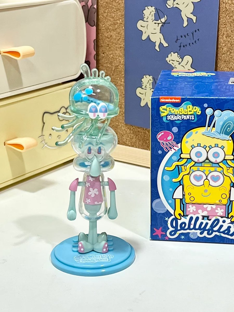 nutdant's tweet photo. YA AMPUN 😭.. BARU TAU ADA BLIND BOX SPONGEBOB SQUAREPANTS JELLYFISH SELUCU INI https://t.co/NkNnTlTdme