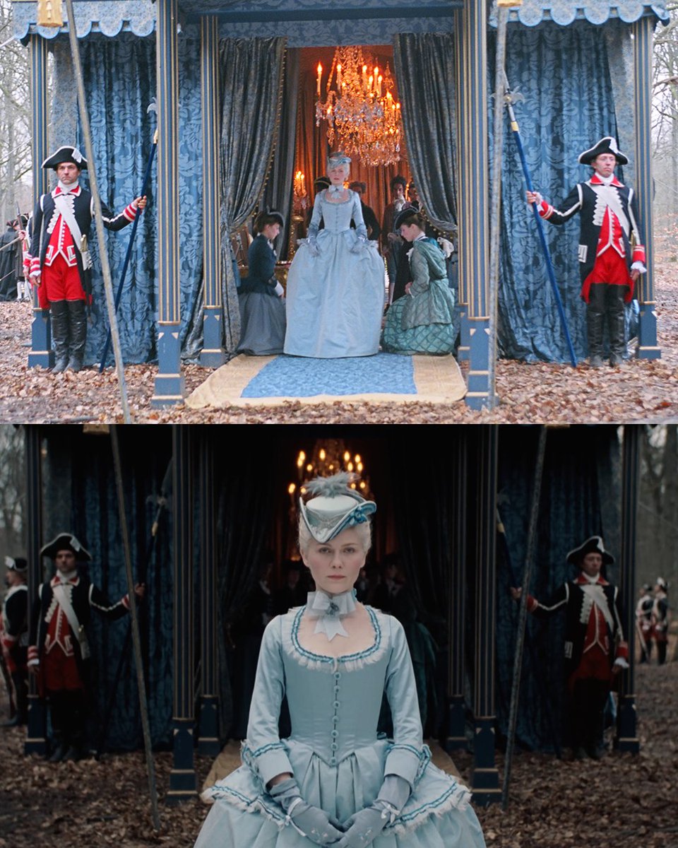 mubi's tweet photo. MARIE ANTOINETTE. The setup vs. the shot.

Peek behind the scenes of an icon in the making. MAKING MARIE ANTOINETTE, streaming exclusively on MUBI from November 6. https://t.co/aWNAn8ookY