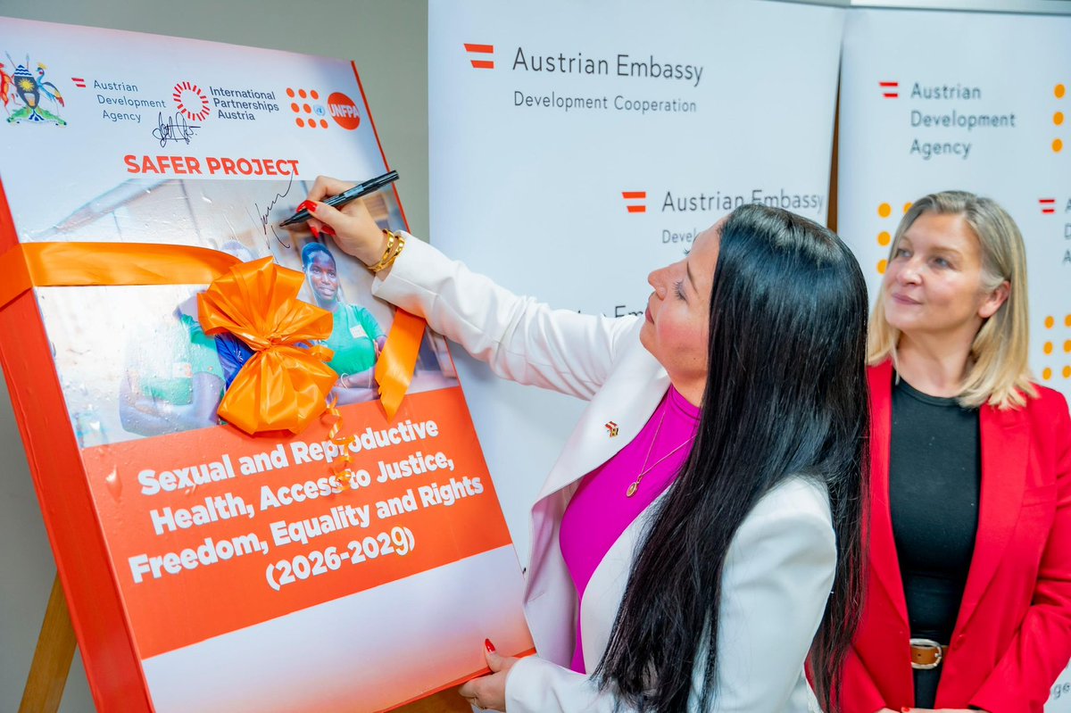 kristineblokhus's tweet photo. Justice is dignity. 

We are delighted to sign the EUR3.2M SAFER project with the Austrian Embassy, aiming to help build a strong GBV response system, and directly support 830,000 people across Karamoja, Acholi and Lango.

🙏to the Government and the people of Austria 🇦🇹 https://t.co/7aORO6nWL4