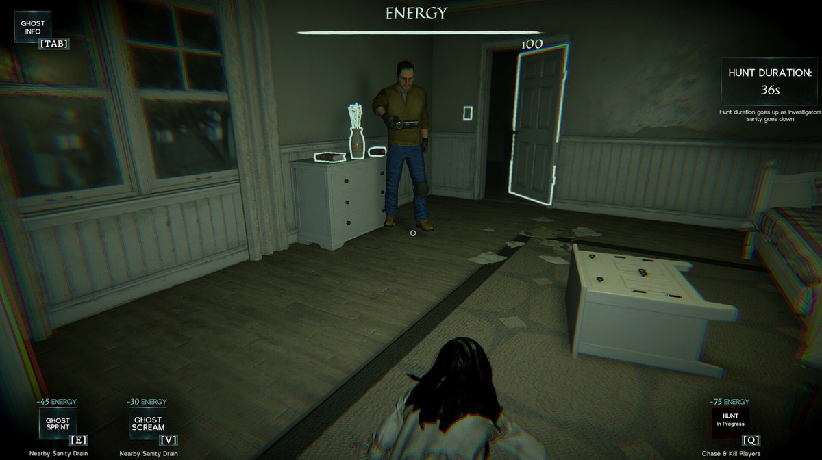 gamespark's tweet photo. 【最大5人】1人のゴーストと4人の調査員に分かれる『Phasmophobia』ライクな非対称幽霊調査ホラーが正式リリース。恐怖体験を演出して友達をビビらせよう―採れたて！本日のSteam注目ゲーム6選【2026年10月27日】
https://t.co/qlPWz0taZ9

幽霊はドアを叩いたり、物を投げたりして正気度を削り取り、調査員を一人ずつ追い詰めていきます。