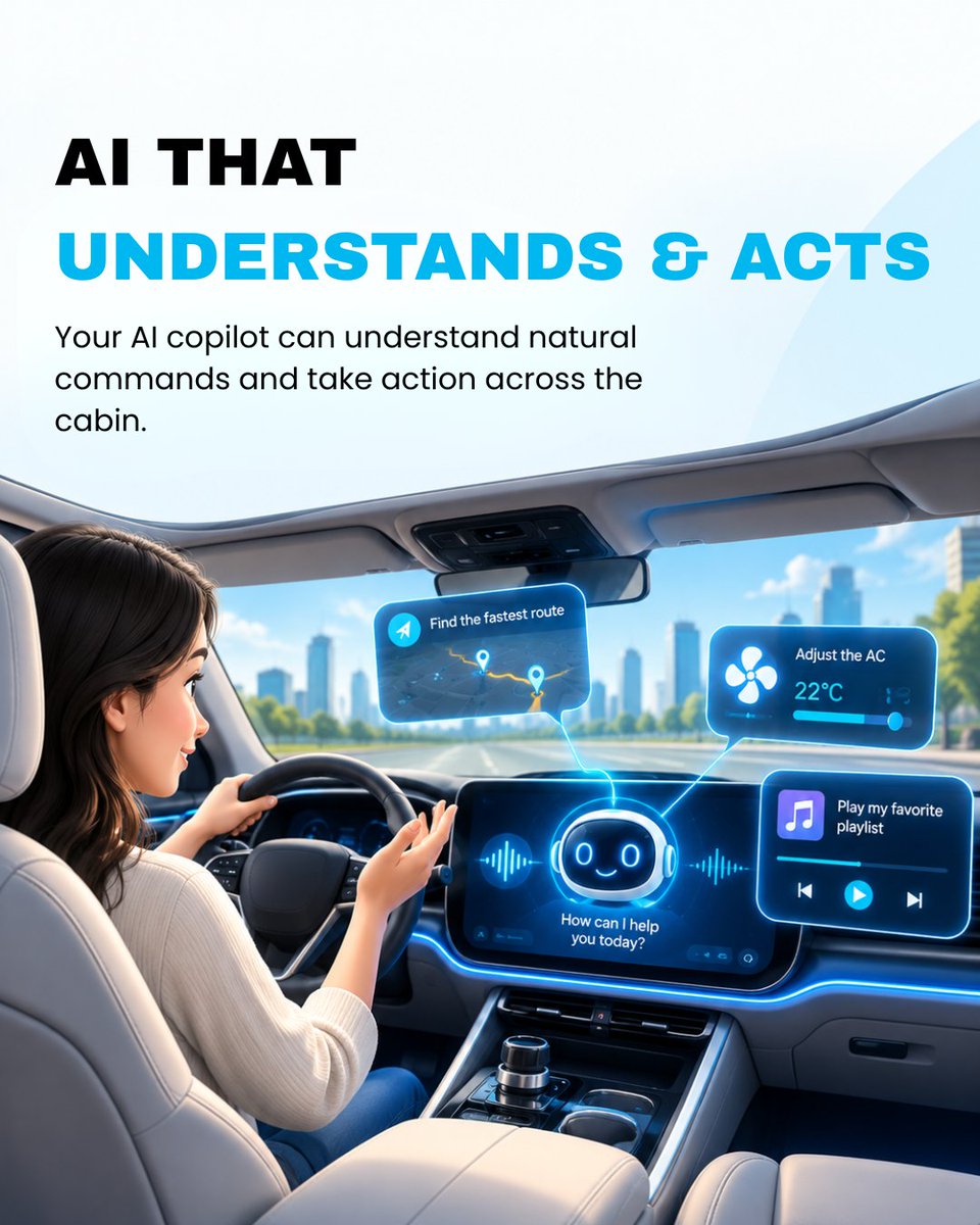 softkingo's tweet photo. Your car doesn’t just need to drive smarter—it needs to understand you. 🚗🤖
AI is turning cars into personalized, intelligent experiences. The future of driving is here!
#ai #appdevelopment #automotive #softkingo https://t.co/60AfCVs8Ju