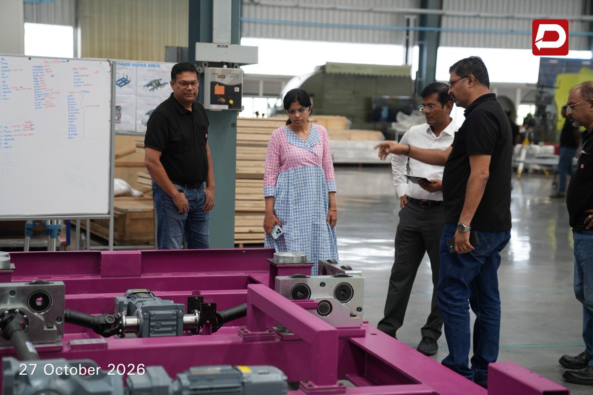DynamaticTech's tweet photo. We were honoured to welcome Mr. Dinesh Kumar, IAS, Managing Director, APIIC, to Dynamatic Aerotropolis. A meaningful discussion on advancing Andhra Pradesh’s aerospace ecosystem, strengthening advanced manufacturing, and expanding India’s global aerospace footprint. @ApiicOfficial #Aerospace #MakeInIndia