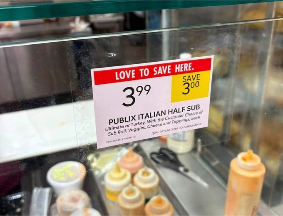 PubSubs_on_sale's tweet photo. $3.99 PUBLIX SUBS.

The best sale of the year is making a return. Sale starts Thursday! https://t.co/cN27R4Wyh4