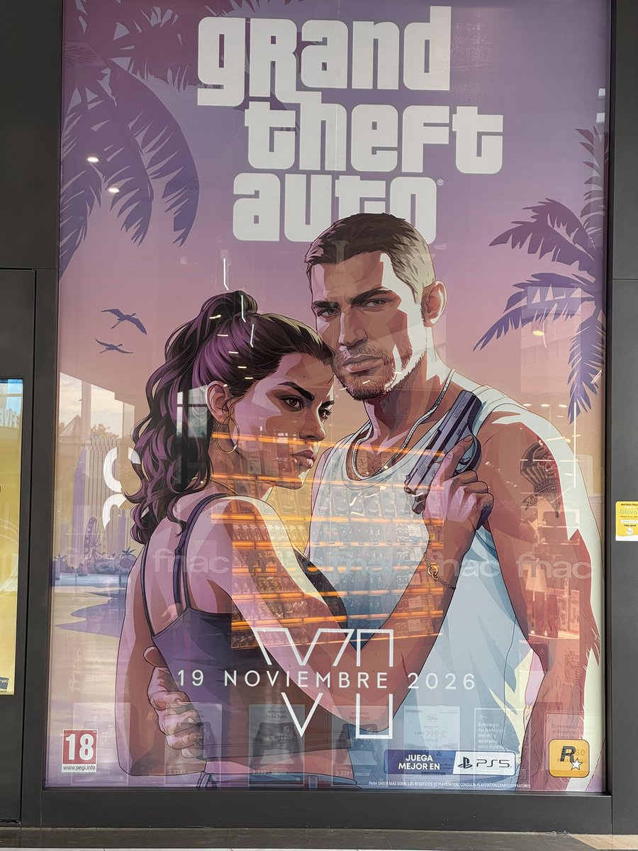 NocturnesShadow's tweet photo. GTA VI Marketing in a Mall in Madrid 👀
@GameRoll_ @SynthPotato @videotech https://t.co/ln01SCbPwU
