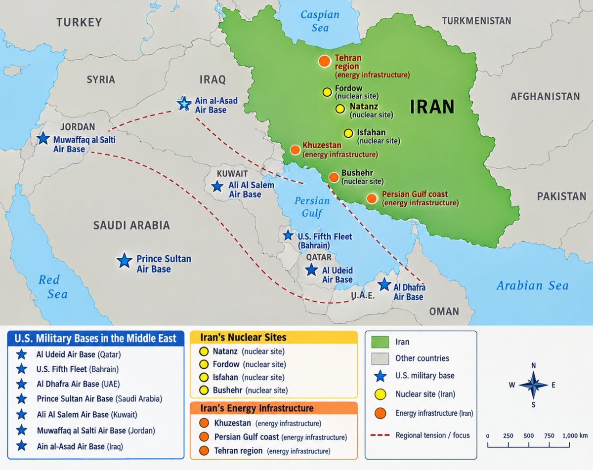 World_Affairs11's tweet photo. **Trump Considers Tough Military Action Against Iran**

President Donald Trump is considering a tougher military approach toward Iran, as tensions between Washington and Tehran continue to escalate.

The United States is reportedly considering strikes against Iran’s nuclear facilities and energy infrastructure.

Washington has warned that if war breaks out, it could seek to permanently eliminate Iran’s nuclear capabilities.

The United States has vowed to bring Iran’s nuclear program to an end once and for all.

source: Arab news / Sky news