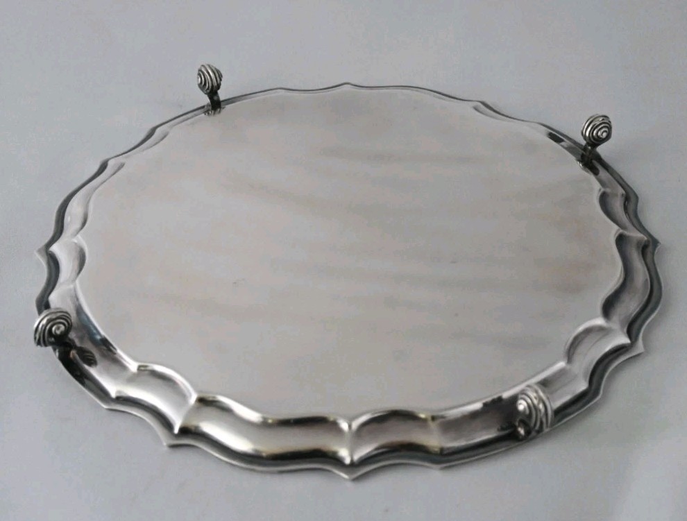 Berth_Antiques's tweet photo. Sale on now! Antique sterling silver footed salver, Sheffield, John Turton &amp; Co, £2,145.99. Extra 5% off with code BERTHHALLOW26 until 14 Nov. Want help valuing your item? Message me. https://t.co/WoMR0HNhhN #AntiqueSilver #SterlingSilver #eBayUK https://t.co/TJAUDTLToT