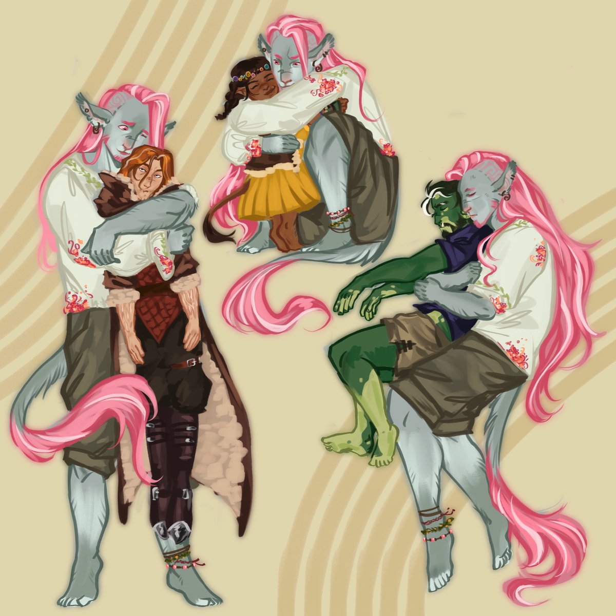 Graakky's tweet photo. CADUCEUS CUDDLES
#themightynein #caduceusclay #calebwidogast #vethbrenatto #fjordstone #Criticalrole https://t.co/xRpGT6EKGH
