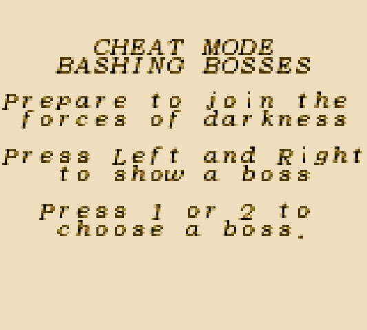 memory_fallen's tweet photo. Here's a previously unknown cheat code for *Chicago Syndicate* on Game Gear:
- Select Training mode
- Go to Hyde Park
- Hold 1+2+Start until the quit screen appears
- Enter ↓ ↑ ← ← ↑ → ← ↑ ↓ ↓ ↑ →

A totally new mode starts, where you play as the bosses! https://t.co/aFuBQleuO8