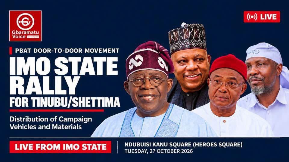 Stelynebjw's tweet photo. Tompolo takes PBAT Door-to-Door rally to South-East, begins with Imo

The PBAT Door-to-Door Movement, championed by High Chief Government Oweizide Ekpemupolo, https://t.co/GOutP1Jur3