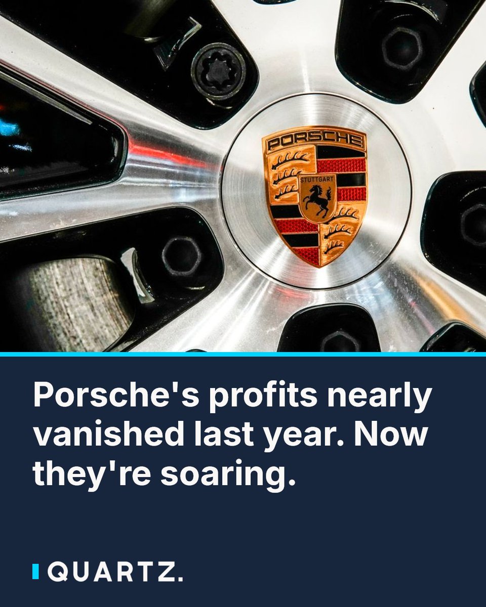 qz's tweet photo. Porsche's profits nearly vanished last year. Now they're soaring.
After posting a near-zero operating profit in the first nine months of 2025, Porsche has staged a sharp turnaround — driven by fewer restructuring costs, a bigger slice of hi
#Porsche #AutoIndustry #Restructuring https://t.co/22HllTtMdy