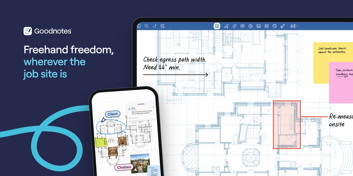 macstoriesnet's tweet photo. Our thanks to this week's MacStories sponsor, Goodnotes.

Learn how architects use Goodnotes to take ideas from the desk to the job site.

More on MacStories: https://t.co/kQx3jTW1dM https://t.co/MAh06iUJrV