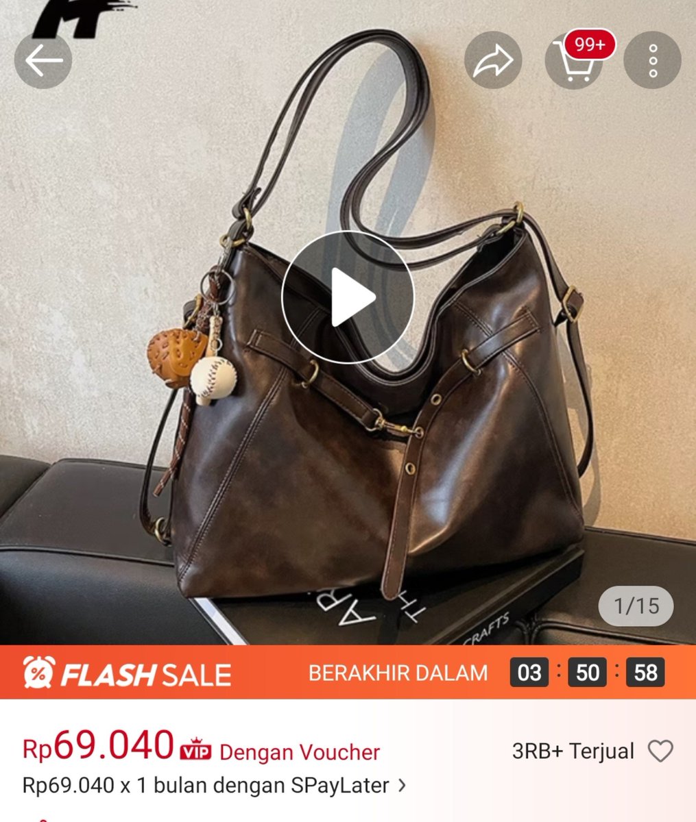 byalaia_'s tweet photo. Lagi scroll shopee tbtb ketemu tas ini. Harganya murah bgt gilaa padahal barangnya keliatan bagus?? 
Coba spill guys yang udah pernah beli beneran sebagus itu ngga? https://t.co/crz4643OwN