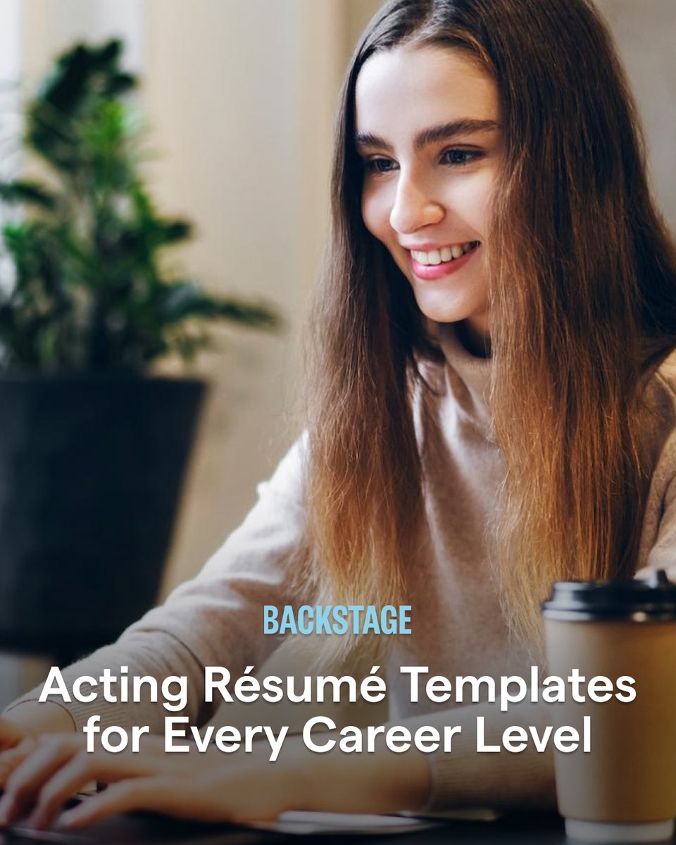Backstage's tweet photo. Building your first acting résumé or overdue for an update? These templates show actors at every career level how to format credits, training, and special skills clearly and professionally: https://t.co/aBAo9tXJ5N https://t.co/MU6OLxPTJK