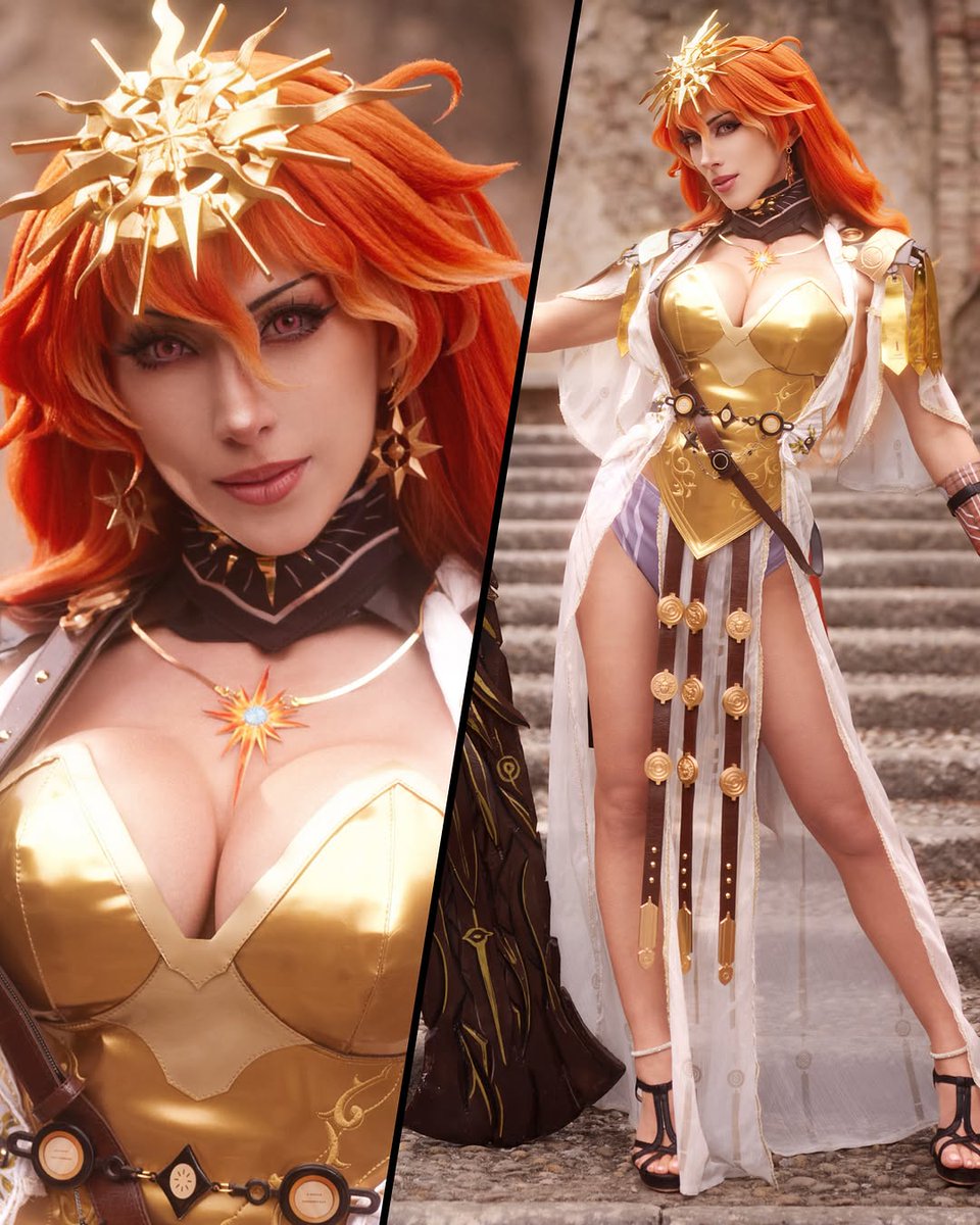 elizabethraql1e's tweet photo. “Rulers Rule. Winners Win.” 🧡🌞✨
▫️Augusta • Wuthering Waves

This very well might be my favorite cosplay of 2026 so far! Trying to find a way to bring my Augusta cosplay on tour with me next month. Maybe with a more travel friendly sword though…

Pho... https://t.co/2UnnTtWEWr