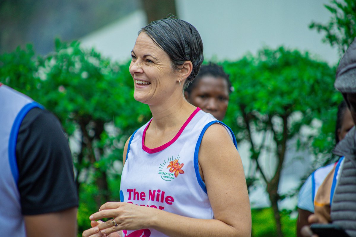 AllThingsJinja's tweet photo. On the rainy morning of the Nile Cancer Run 2026, H.E. the Danish Ambassador to Uganda, @DKAmbUganda, shared a heartwarming message, embracing the rain as a sign of blessings and reflecting on the memorable morning.

“We are proud to be with you, and I think, yes, I’m very okay with the rain because I know that rain means blessings. I really think this has been a blessed morning, and thank you so much. I think we’ve never had rain before. Well, I’m a daughter of a farmer. Somehow, I always bring the rain.” 😊

#AllThingsJinja | #TheNileCancerRun26