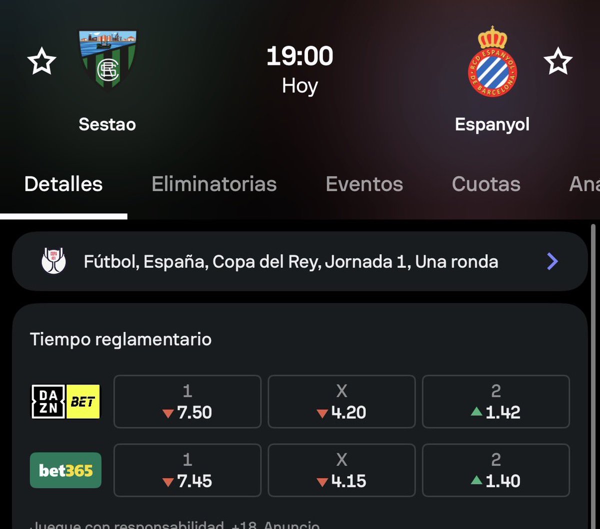 TipsLaGrada's tweet photo. EL ESPANYOL SALE CON TODO 🚨🚨
 
🍀 Espanyol gana (Tiempo reglamentario)
 
➡️ El entrenador lo ha dejado clarísimo. Al míster del Espanyol se la suda tener el partido de Liga el viernes contra el Villarreal. Ha dicho que sale con todo y que el objetivo prioritario es finiquitar la eliminatoria en el tiempo reglamentario. No quieren prórroga ni de broma.
 
➡️ El factor psicológico es clave. El vestuario no contempla otra opción que no sea la victoria. Es una cuestión de necesidad: romper la mala dinámica en liga y asegurar la continuidad del entrenador. Salen a morder.