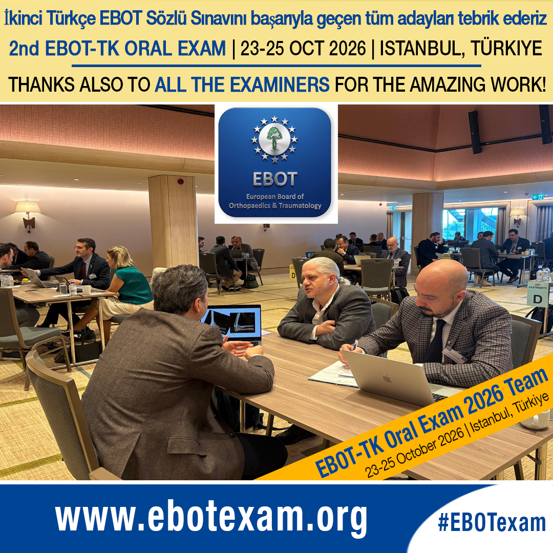 EFORTnet's tweet photo. 2nd #EBOT-TK Oral Exam in Istanbul! πΉπ· 200+ candidates!
β
#EBOT cohort 60% pass rate β
#TOTEK cohort 43% pass rate
200+ people involved, incl.60 examiners! Congratulations to the newest #FEBOT Fellows
π https://t.co/0hpEv2wi30
#Orthopaedics #Traumatology #EFORT #TOTBID https://t.co/EjDP621z9o
