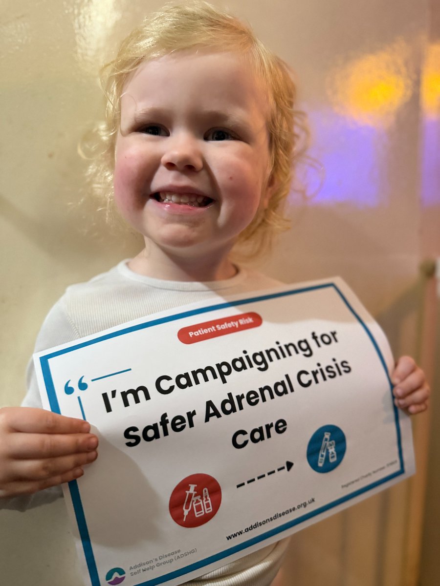 AddisonsUK's tweet photo. Have you written to your MP about #SaferAdrenalCrisisCare? Thank you!

Now show the faces behind our campaign. Print our pledge poster, snap a photo holding it, submit it &amp; tag us!

✏️ Write. 📸 Share. 🚨 Make change happen.

Get involved➡️ https://t.co/yQLkjVctrg https://t.co/w443Q8uYZp