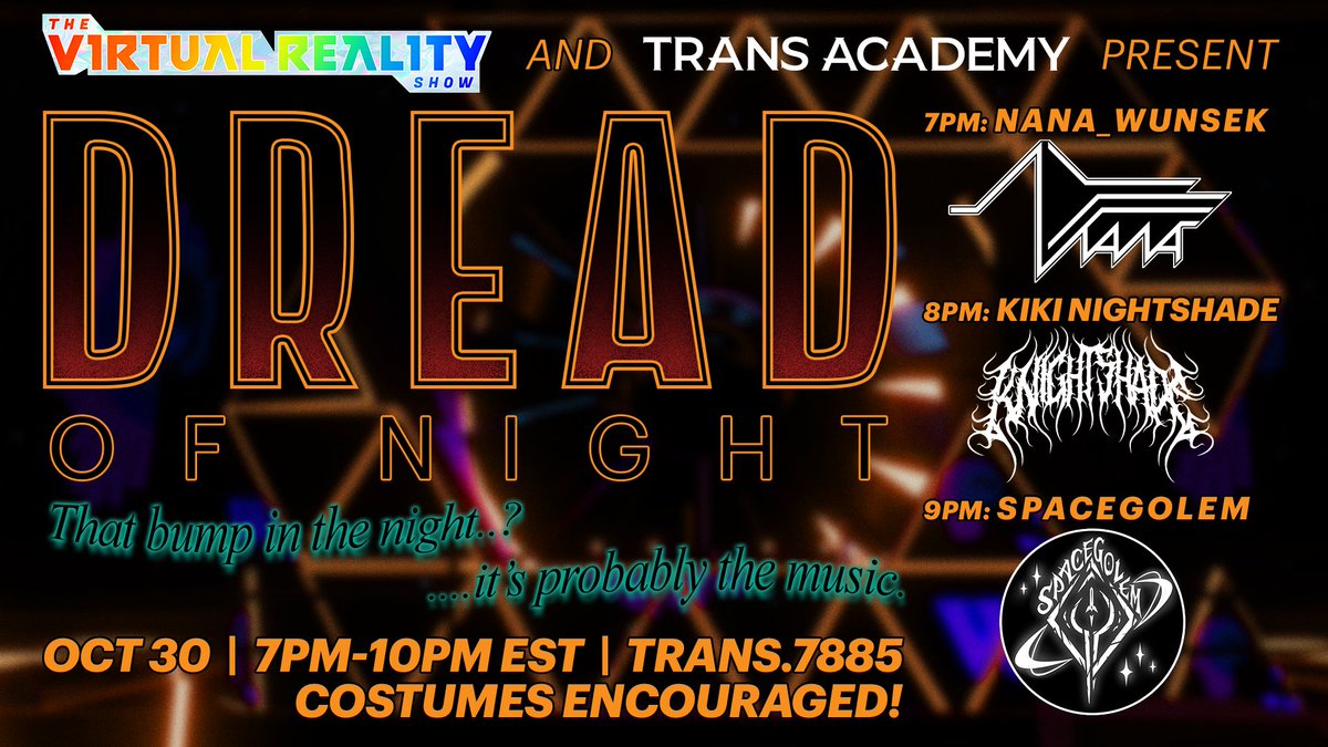 TVRS_official's tweet photo. 👻 On The Dread of Night of Hallow's Eve, the BOOming bass will make you scream 😱
 Tune into our Halloween Party this Friday 30th!! 
Three Performers, Three Hours of FUNKY FUN!!! 🕺🎵
🔻Details Below 🔻 https://t.co/LovvacddeS