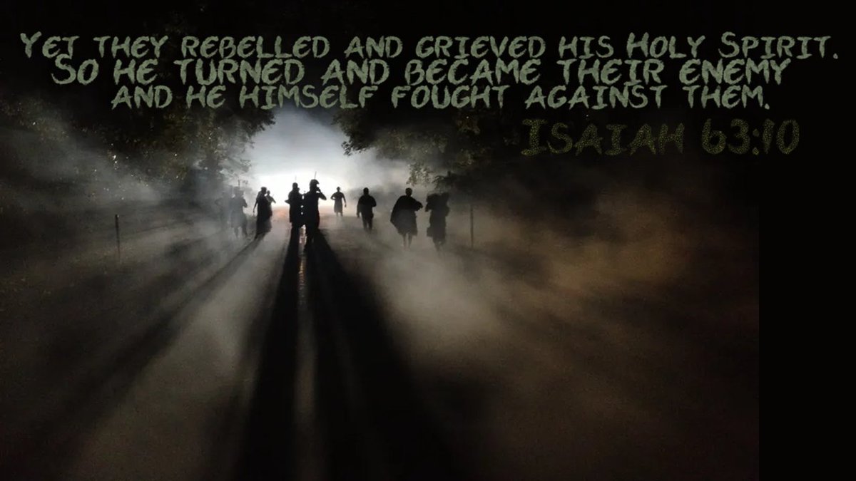 _ForgedByFaith_'s tweet photo. Isaiah 63:10 - There comes a time in which logic and reason simply must win out even if they win only an outcome you didn't want. God wants us to live forever with Him, but if we keep fighting against it, He will stop asking that we reconsider. #Jesus #God #Bible #theforge #truth https://t.co/9htWMIvGsj