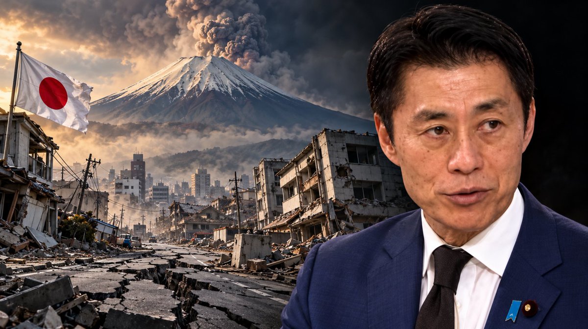 bitinning's tweet photo. BREAKING: 🇯🇵 Japan is preparing for major earthquakes and a possible Mount Fuji eruption.

Disaster Minister Goshi Hosono plans to urge citizens to stockpile food, water and toilet supplies from November 2.

People are advised to keep at least 3 days' supplies, ideally for a full week.