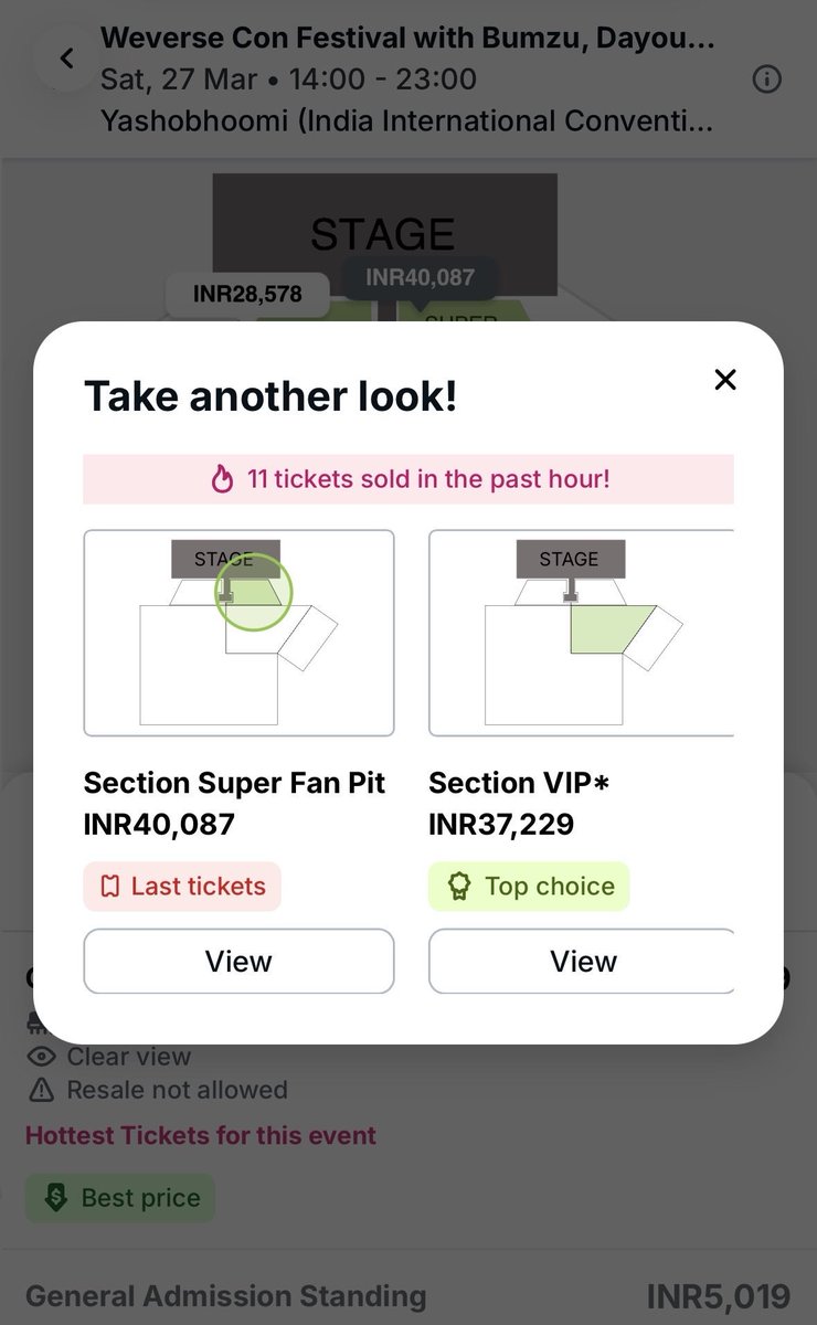 style_bts89178's tweet photo. LOOK AT THE PRICES THESE RESELLERS ARE SELLING TICKETS FOR… AND PEOPLE ARE ACTUALLY BUYING THEM?! 😭

THE PRICE DIFFERENCE IS HUGEEEE. I CAN’T IMAGINE WHAT THEY’D CHARGE IF THESE WERE BTS TICKETS 💀

@bookmyshow @HYBE_INDIA PLEASE TAKE ACTION AND STOP THIS SCALPING! 🚨 https://t.co/tSXHilpqzJ
