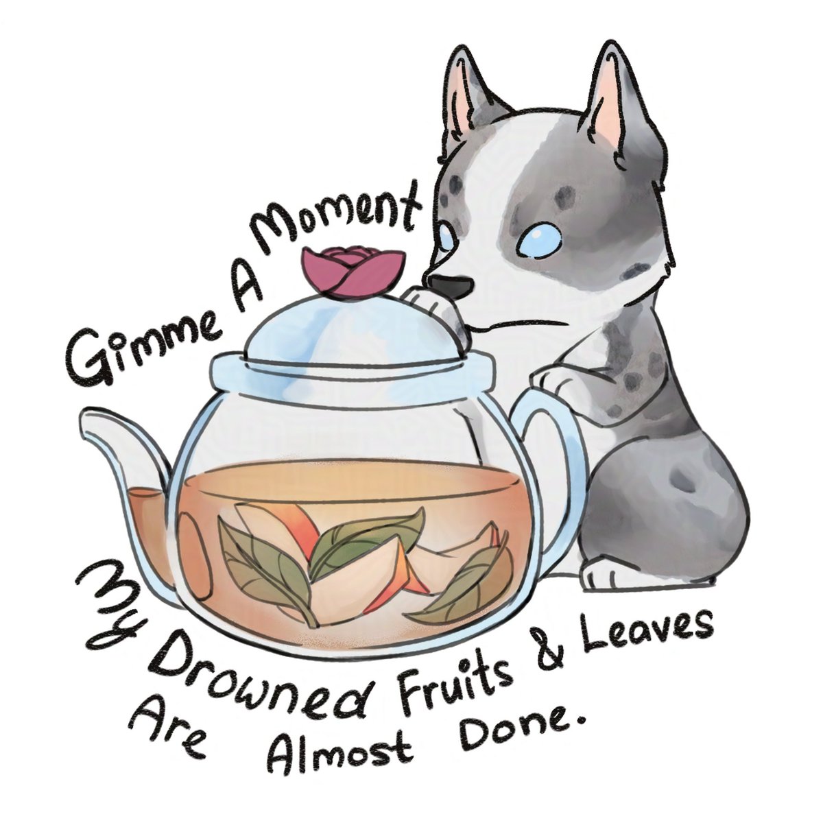 AriaNotto's tweet photo. Monday art time~ ☕🫖

No sketches today, so have two tiny corgis with important beverage priorities:

☕ Morning bean soup required.
🫖 Drowned fruits &amp; leaves need more time.

Honestly, both seem reasonable. https://t.co/VUNIAWhuf0