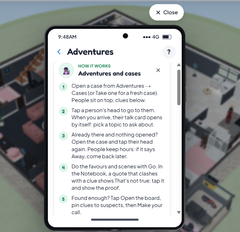 the4dreamer's tweet photo. For those of you who havent seen it, theres now a comprehensive guide immidiately you open the adventure app💞
Thank you, @Shalom_HeyEliy @LagosLifeApp 
#lagoslifegame https://t.co/O74e5Ikorv