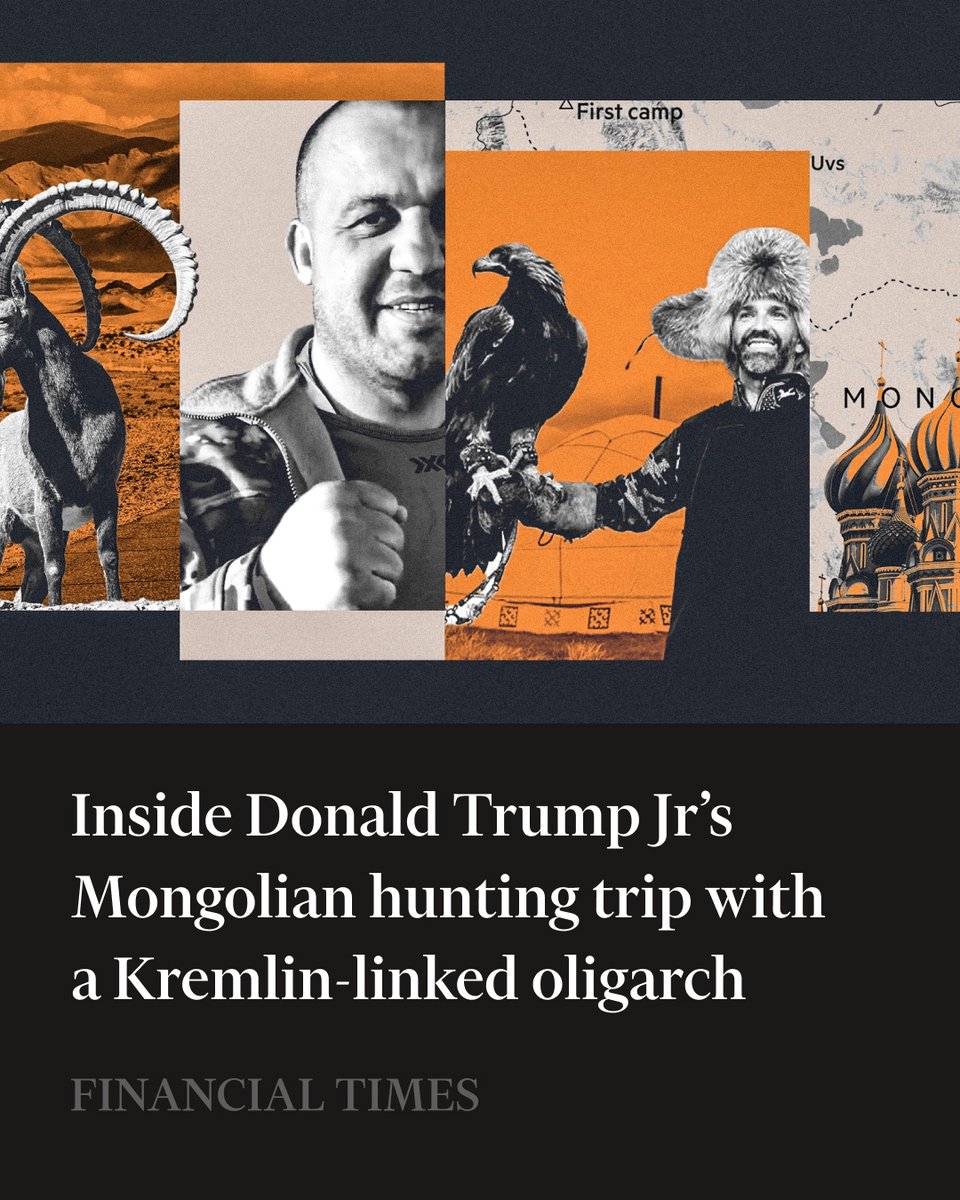FT's tweet photo. The remote rendezvous in August highlights the remarkable relationship between a son of the US president and a businessman with ties to the Kremlin. https://t.co/EWkagLBRCl https://t.co/CDe7PzXpbC