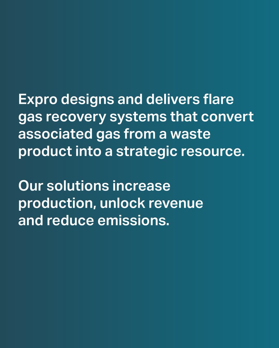 ExproGroup's tweet photo. Our flare gas recovery systems convert gas from a waste product into a strategic resource

Learn more: https://t.co/KHeOR5mN6s https://t.co/Vo2zYJDaDv